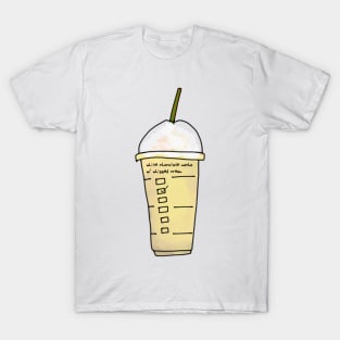 White Chocolate Mocha With Whipped Cream Christmas Coffee T-Shirt